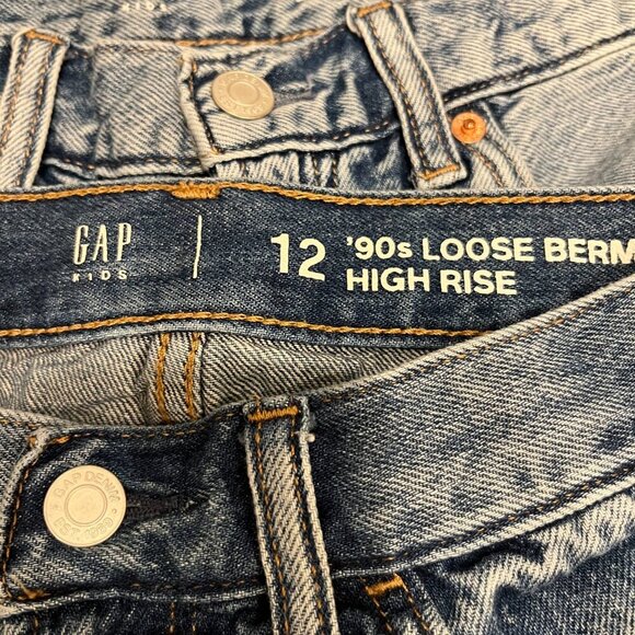 Girls Denim Bermuda Shorts 3 Pairs Lot - Size 11-13 - Gap & H&M - Picture 3 of 6